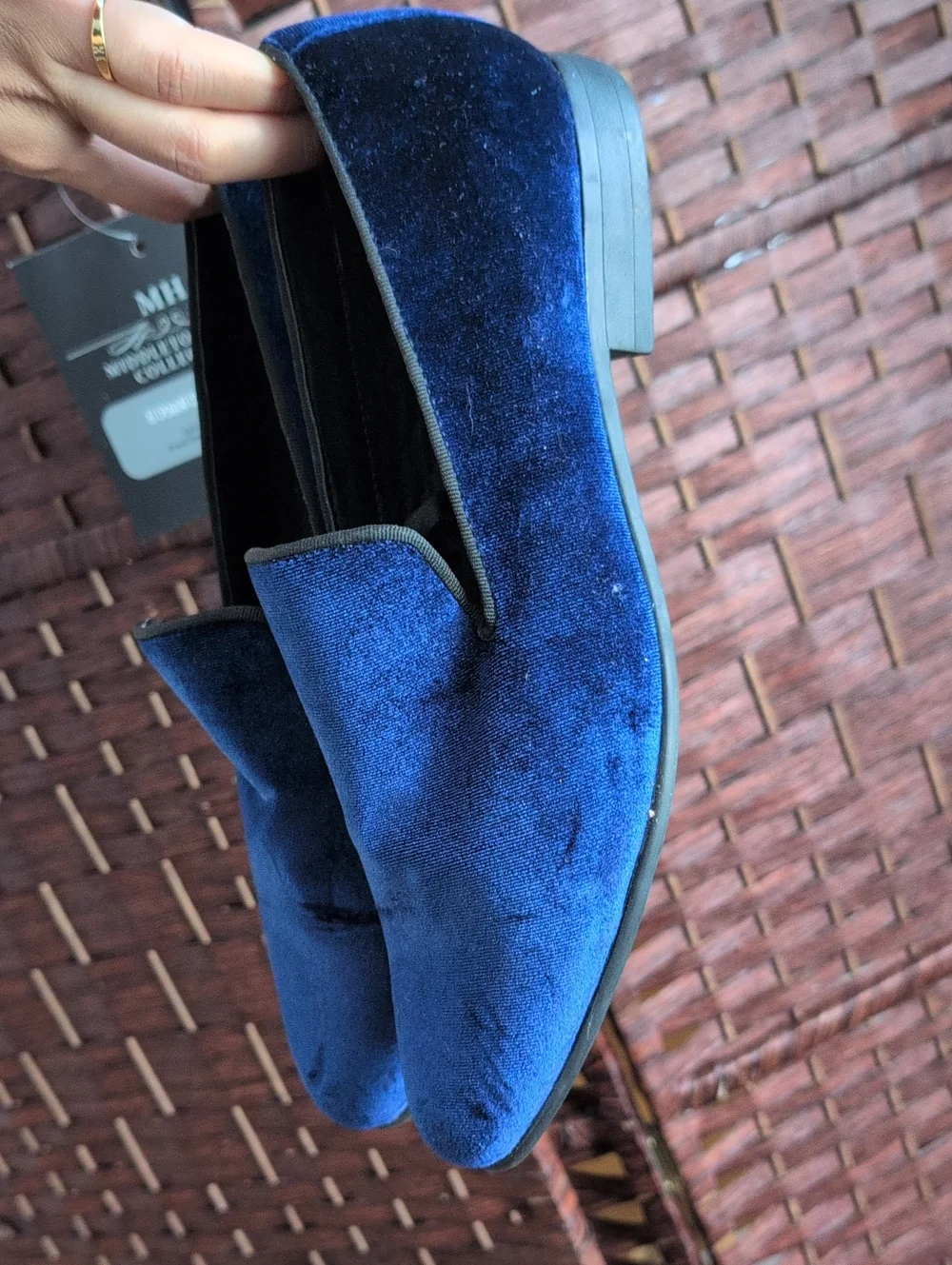 Steve Madden Blue Velvet Slip-On Loafers